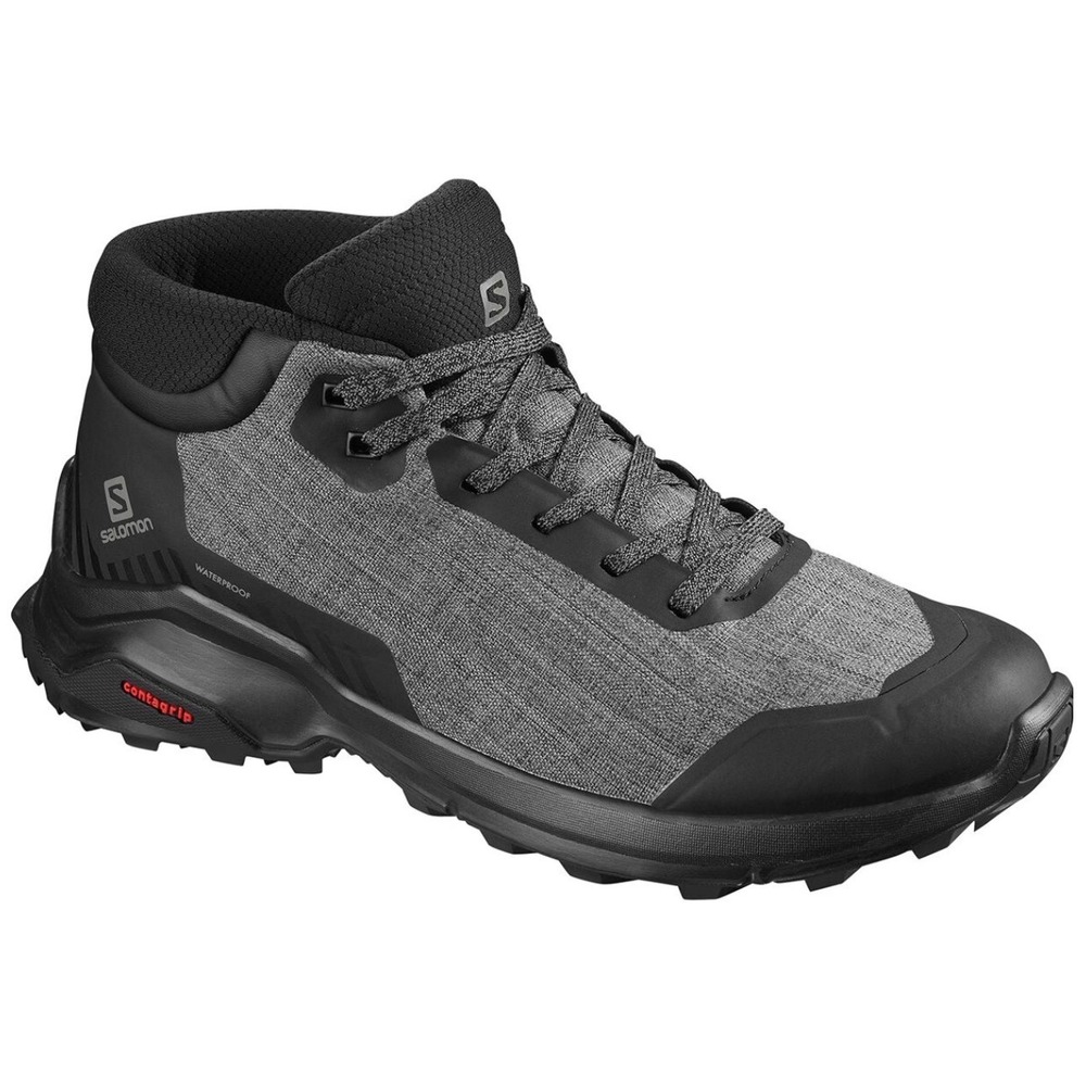 Salomon X Reveal 2 Mid GTX Mens Hiking Boots Grey Black 411037 Size 13